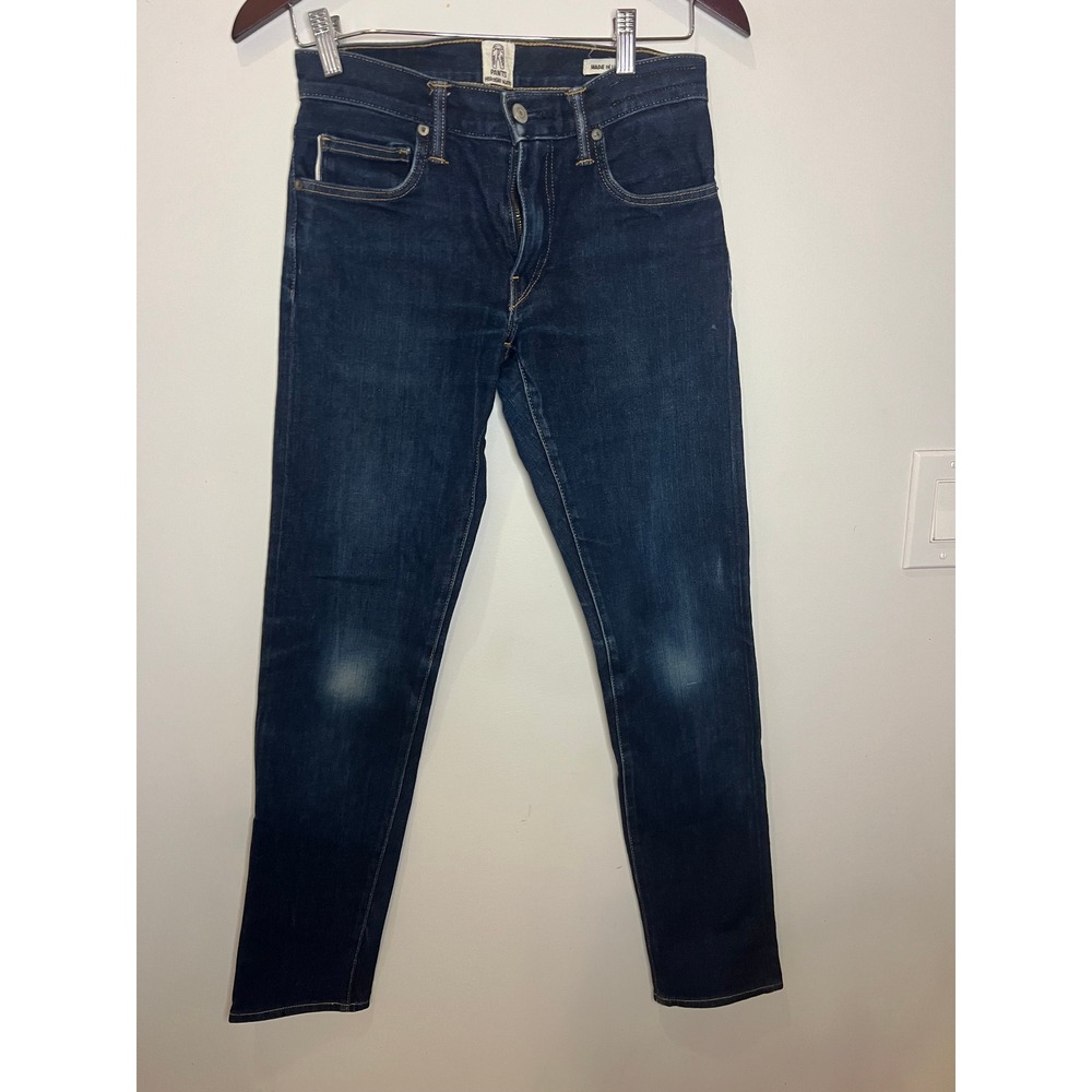 Hiroshi Kato Slim Fit Indigo Denim Jeans Made in USA Mens Size 28 x 31